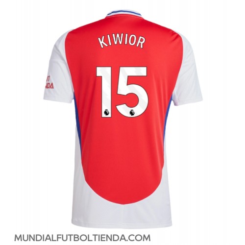 Camiseta Arsenal Jakub Kiwior #15 Primera Equipación Replica 2024-25 mangas cortas